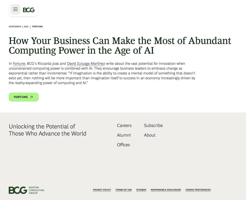 Riccarda Joas co-authors BCG article on computing power and AI