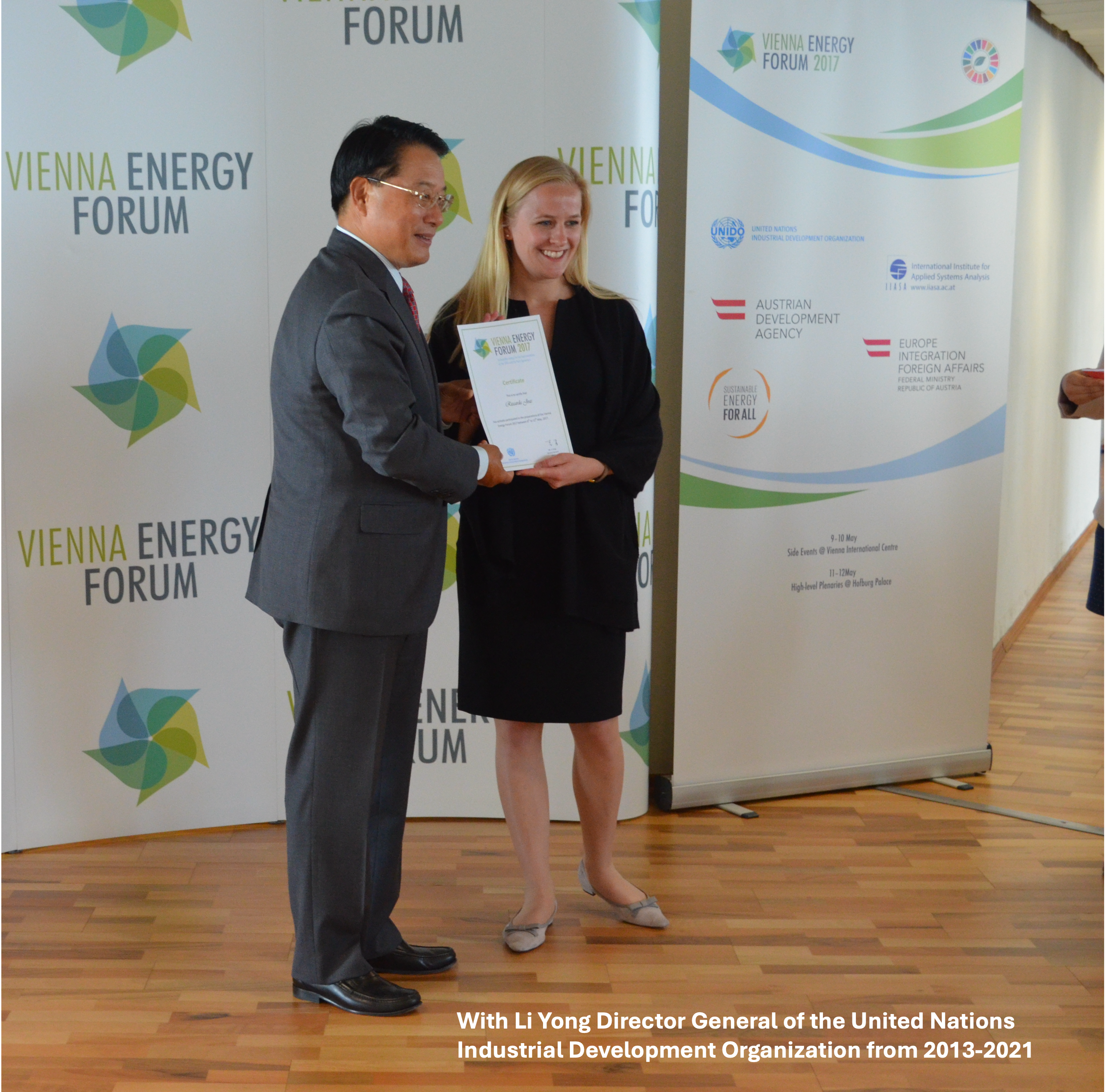 Dr. Riccarda Joas at the Vienna Energy and Climate Forum